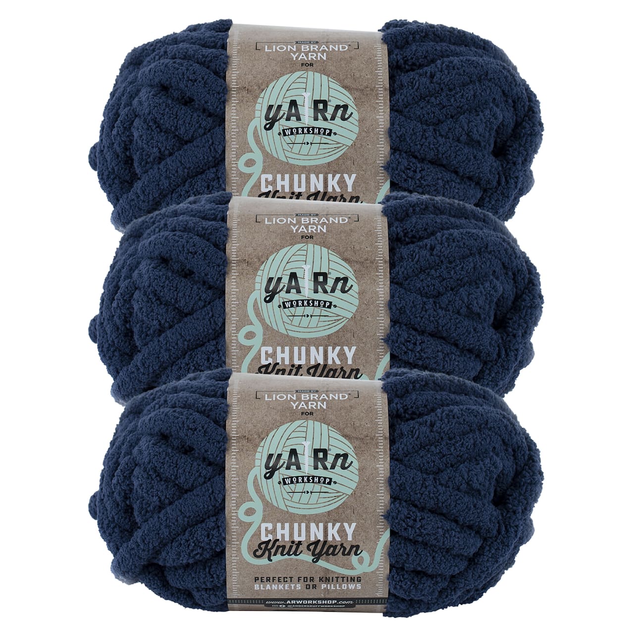 3 Pack Lion Brand® Yarn Workshop Chunky Knit Yarn